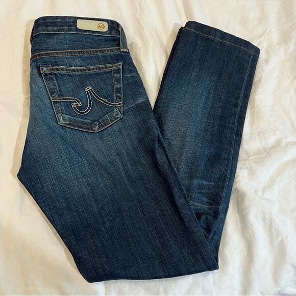 AG Adriano Goldschmied Premiere Skinny Straight Dark Wash Jeans size 25R - Picture 11 of 13